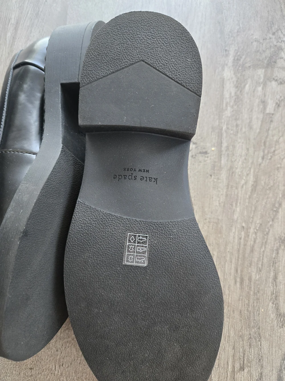 kate spade Black Patent Logo Loafers - Picture 5 of 5